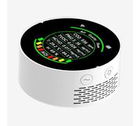 FTVOGUE Misuratore di qualità dell'aria 7 in 1, Misuratore di umidità Portatile ABS CO2 PM2.5 TVOC per il Monitoraggio della qualità dell'aria in Ufficio Domestico (Versione base)