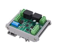 FTVOGUE Modulo di Controllo relè, Scheda relè PCB a 2 Controller DC 12V, Ripristino Hardware, velocità di Trasmissione Selezionabile, Convertitore di Potenza per Controllo Automazione