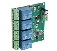 FTVOGUE Modulo di relè WiFi con Chip, Scheda di relè Quad di Controllo Wireless per Apparecchiature Elettroniche, Adatto a Box/Cover Intelligenti, Materiale PCB (DC12V)