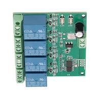 FTVOGUE Modulo di relè WiFi con Chip, Scheda di relè Quad di Controllo Wireless per Apparecchiature Elettroniche, Adatto a Box/Cover Intelligenti, Materiale PCB (Dc5v)