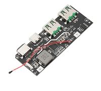 FTVOGUE Modulo di Ricarica Mobile Scheda di Ricarica Rapida PCB, Modulo di Alimentazione USB Micro Tipo C a 5 Porte, Ingresso da 4,5 a 13, V, Uscita 22, W, per Riparazione di della Banca di