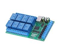 FTVOGUE Modulo Schermature relè, Scheda relè USB a 8 con Comandi AT, Design Modulare per Applicazioni con Interruttore di Controllo Remoto