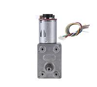 FTVOGUE Motore DC Motor 12V Motoriduttore a vite senza fine con innesto a vite senza fine con Encoder Srong autobloccante(100RPM)