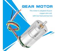 FTVOGUE Motore di Riduzione della velocità 12 V DC Motore Ingranaggio Dell'encoder - Bassa velocità, Basso Rumore - Adatto per Apri del Finestrino, Apri della Porta, Mini Windlass (DC12 30RPM)