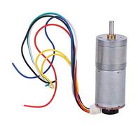 FTVOGUE Motoriduttore Cc a Spazzole con Encoder, Riduttore 12v in Acciaio | Riduzione Bifase, Opzioni 10-1200 Giri/min, Feedback Encoder 3,3-5 V, Controllo Rotazione e Inversione, Coppia Massima 14,9