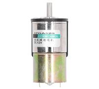 FTVOGUE Motoriduttore Elettrico CC con Micro Spazzole, Lega di Alluminio con velocità Regolabile 0-150 Giri/min per Robotica, Modello 37GA520 (0-200 RPM)