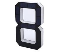 FTVOGUE Numero Civico Solare, Targa per Indirizzo a LED in ABS PC con Sensore di Luce Automatica e Impermeabile IP44, Targa per Indirizzo Ad Energia Solare da 600 MAh per Porta a Muro Esterna