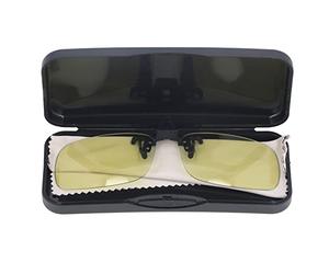 FTVOGUE Occhiali da Vista Polarizzati con Clip Occhiali da Sole Polarizzati per PC per Uso Diurno e Notturno con Scatola di Immagazzinaggio e Panno Clip Leggera per Ponte Nasale per Guida, Pesca,