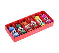 FTVOGUE Ornamenti per Cavalli da Giostra in Legno Merry Go Round Set da 6 Pezzi Mini Pendente Sospeso con Colori Misti per L'albero di Natale Decorazioni per L'home Office