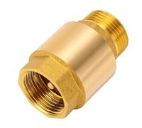 FTVOGUE Ottone Inline Spring Check Valve, 3/4 Pollice | Ottone Massiccio Riflusso, Unidirezionale, per Tubo da Giardino, Pompa per Pozzo e Tubazione Idraulica