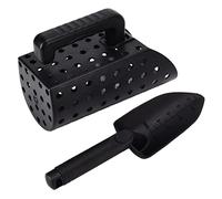 FTVOGUE Pala per Metal Detector da 29,2 Cm, Paletta per Sabbia in ABS, con Setaccio per Campionamento di Metalli e Minerali, Manico Antiscivolo, Set da 4 Pezzi per Caccia e Prospezione di Tesori