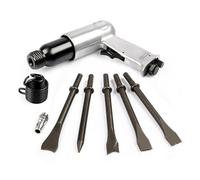 FTVOGUE Pala Pneumatica, Dispositivo Antiruggine Portatile in Metallo con Coltello Raschietto, Martello Pneumatico 3500 Giri/min per Pulizia e Saldatura della Sabbia (Manico esagonale)