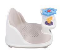 FTVOGUE Panca da Bagno per Bambini Sedia da Doccia per Neonati in Plastica con Rilevamento della Temperatura Seduta Ampia 15,2 X 11,8 Pollici Sgabello da Doccia Sicuro per Neonati e Bambini Piccoli