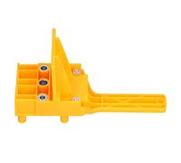 FTVOGUE per Tasselli, Guida per Trapano per per Tasselli Manuale in ABS con Fori da 6 Mm, 8 Mm, 10, Scala da 0 a 50, Localizzatore di Fori Diritti per Foratura di Giunti di Tavole di Legno,