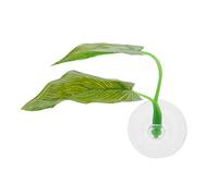 FTVOGUE Pianta artificiale, Forniture per acquari Forniture decorative per acquario foglia, amaca, pesce, lettino, acquario, foglie con ventosa