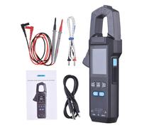 FTVOGUE Pinza Amperometrica 9999 Conteggi Multimetro Digitale AC DC Tester di Tensione e Corrente con Sonda di Temperatura Rilevamento NCV Display TFT Mantenimento Dati Torcia di Tipo C (DMC-100)