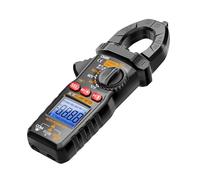 FTVOGUE Pinza Amperometrica Digitale Multimetro 6000 Conteggi Gamma Automatica Misura la Temperatura Continuità del Diodo Rilevamento NCV con Torcia LCD Retroilluminata per Elettricisti