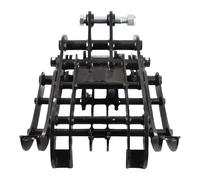 FTVOGUE Pinza per Escavatore, Pinza per Legno per Escavatore con Rivestimento in Polvere in Acciaio Mn per Cantieri di Costruzioni Agricole Giardino, Apertura 25,6 Pollici con Angolo di 120°,