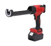 FTVOGUE Pistola Calafataggio a Corda con Luce a LED, 6 velocità Strumento Cavolk Alimentato a Batteria per Sigillante e Cartucce Adesive, Ideale per il Rinnovamento della Casa, (Spina europea)