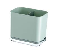 FTVOGUE Portautensili, Scolapiatti in Plastica, Scolaposate con Vassoio di Asciugatura per l'organizzazione del Piano di Lavoro della (GREEN)