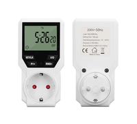 FTVOGUE Presa Timer PC Display Digitale Presa Timer 16A 3680W Conto Alla Rovescia e Temporizzazione del Ciclo di Risposta di 1 Minuto per Scaldabagno Coperta Elettrica Uso Interno da 14 a 104 °F
