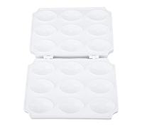 FTVOGUE Pressa per Polpette, Stampo Manuale per Polpette, Macchina per Polpettoni, 9 Alla Volta, Facile da Usare, Lavabile in Lavastoviglie, in Materiale ABS, Ideale per Pasta, (bianco puro)