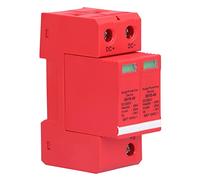 FTVOGUE Protezione da Sovratensione CC Fotovoltaica, Protezione da Sovratensione ABS 2P DC1000V 20KA 40KA 1.5KV 1.8KV IP20 per Sistemi di Energia Solare Collegati Alla Rete e Circuiti Fotovoltaici a