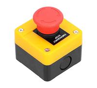 FTVOGUE Pulsante di Arresto di Emergenza, Interruttore A Fungo Impermeabile, ABS Resistente e Lega di Alluminio, 10 A, per Ascensori e Applicazioni Industriali