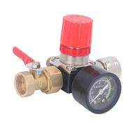FTVOGUE Regolatore degli Strumenti Pneumatici, Regolatore del Compressore Dell'aria 0-180PSI, Valvola a 4 Vie per Strumenti Pneumatici Versatili 1/4 Pollici 1/8 Pollici (1/2 pollice)