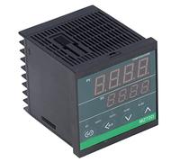 FTVOGUE Regolatore di Temperatura Digitale Controller PID, Termostato relè SSR MZ72D da 200 a 240 V, Ingresso Termocoppia Tipo K, Controllo da 32 a 752 Fahrenheit, 2 Uscite per Forni Kilns Labs