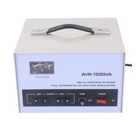 FTVOGUE Regolatore di Tensione Monofase, AVR-1500VA 1500W Automatico Trasformatore di Tensione Verso il Basso 1 Uscita di Ingresso per Dispositivi Elettronici (Plug-UE 160-250V)