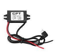 FTVOGUE Regolatore di tensione Trasformatore DC 12V a 5V 3A Caricabatterie maschio micro USB Regolatore per smartphone per auto