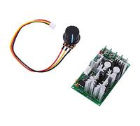 FTVOGUE Regolatore di velocità del Motore CC 20A Modulo Regolatore PWM Interruttore Driver Ad Alta Potenza con Dissipatore di Calore e Ventola per DC10 60V