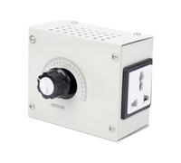 FTVOGUE Regolatore Elettronico 4000W Regolatore di Tensione Regolatore di Potenza Multifunzionale SCR Dimmer Regolatore di Velocità con Manopola (Spina europea)