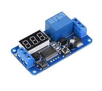 FTVOGUE Relè Temporizzato Digitale con Display a LED, Modulo Interruttore | Precisione 0,01%, Ritardo Regolabile da 0,1 S A 999 Min, Carico CA 250 V 10 A, Modalità di Consumo Elevato, PCB Industriale