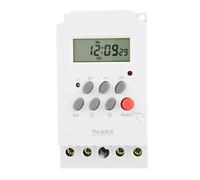 FTVOGUE Relè Temporizzato Digitale con Interruttore Orario 12V DC/AC220V Programmabile con 17 Impostazioni On/Off per Lampioni, Luci Al Neon, Insegne Pubblicitarie (DC12V)