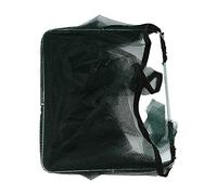 FTVOGUE Rete da Pesca Rete Pieghevole Gabbia per Gamberetti in Nylon 6 Fori 54 X 22 Cm Design con Cerniera Staffa in Acciaio per Granchio Pesciolino Crawdad Anguilla Aragosta Cattura da River Lake