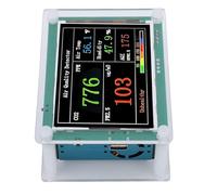 FTVOGUE Rilevatore di PM, Monitor della qualità Dell'aria Interna con Schermo da 2,8 Pollici per PM2,5 PM1,0 PM10, con Batteria Integrata da 1600 MAh e Display a Colori, per Veicoli da