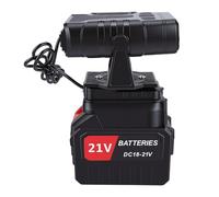 FTVOGUE Riscaldatore Portatile a Batteria, Ventola Silenziosa a 2 velocità a Riscaldamento Rapido con Protezione Contro il Surriscaldamento Dell'inclinazione per Ufficio da Campeggio (Spina UE