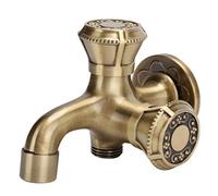 FTVOGUE Rubinetto per Acqua a Parete, Rubinetto con Filettatura G1/2 in Ottone per Lavatrice e Autolavaggio, con Installazione Semplice e Flusso D'acqua Regolare