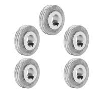 FTVOGUE Rullo Trainafilo 5 Pezzi Ruote per Saldatura in Acciaio con Cuscinetti con Scanalature da 1,0-1,2 Mm per Saldatrici MIG 12 Mm ID 35 OD Parti di Ricambio Durevoli