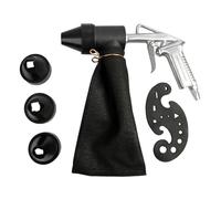 FTVOGUE Sabbiatrice Pneumatica, Set di Strumenti per Sabbiatura con Corpo in Lega con capacità di 450 Ml, Ideale per la Rimozione della Ruggine e la Lucidatura dei Metalli (Connettore stile JP)