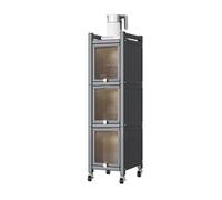 FTVOGUE Scaffale da Stretto con Quattro Ripiani per Conservazione | Materiale in acciaio al carbonio, Ideale per dispense, Robusto e affidabile, Facile organizzazione