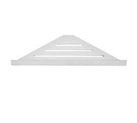 FTVOGUE Scaffale D'angolo in Acciaio Inossidabile in Acciaio Inossidabile con Elevata capacità di Laminazione per lo Stoccaggio della Doccia - Organizzatore del Vassoio da Parete (Stile perforato)