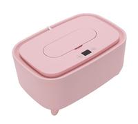FTVOGUE Scaldasalviette per Neonati, Scaldasalviette e Dispenser per Salviette Umidificate di Grande capacità in PP, Controllo Intelligente della Temperatura da 8 W, Flip Top Antipolvere, (PINK)