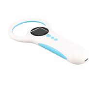 FTVOGUE Scanner Portatile per Chip per Animali, Lettore di Chip Portatile EMID FDX-B con Display 1,44 Pollici e Archiviazione di 500 Record per l'identificazione degli Animali Domestici e la (WHITE)