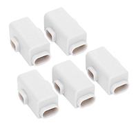 FTVOGUE Scatola di Connessione in Rame con Splitter Terminale Parallelo da 5 Pezzi con Copertura Isolante Rimovibile per Cablaggio Plafoniera (ZK-T1)