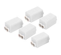 FTVOGUE Scatola di Connessione in Rame con Splitter Terminale Parallelo da 5 Pezzi con Copertura Isolante Rimovibile per Cablaggio Plafoniera (ZK-1306)