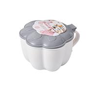 FTVOGUE Scatola per Condimenti, Vaso per Spezie da in Plastica con Scatola Interna Rimovibile, Contenitore per Condimenti a 4 Scomparti per un Facile Accesso con una Sola Mano (GRAY)