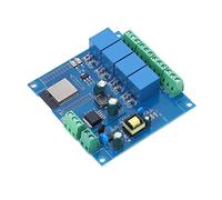 FTVOGUE Scheda di Sviluppo, Modulo di Sviluppo Bluetooth WiFi PCB con relè 5 V a 4 Vie, Flash da 4 MB, Ingresso da DC 5 V a 60, per lo Secondario IoT di Controllo della Casa Intelligente